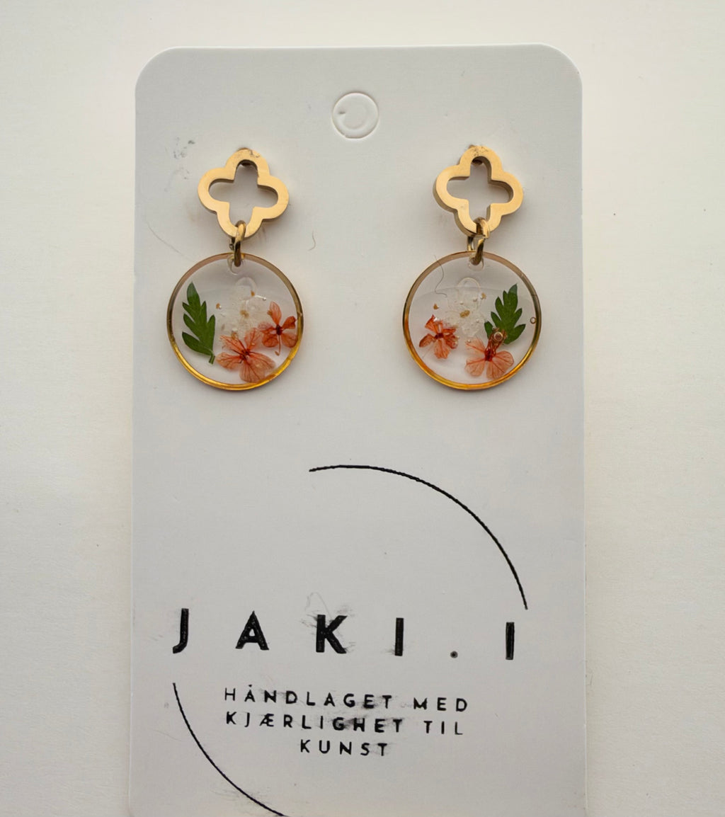 Floral autumn earrings