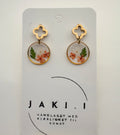 Floral autumn earrings