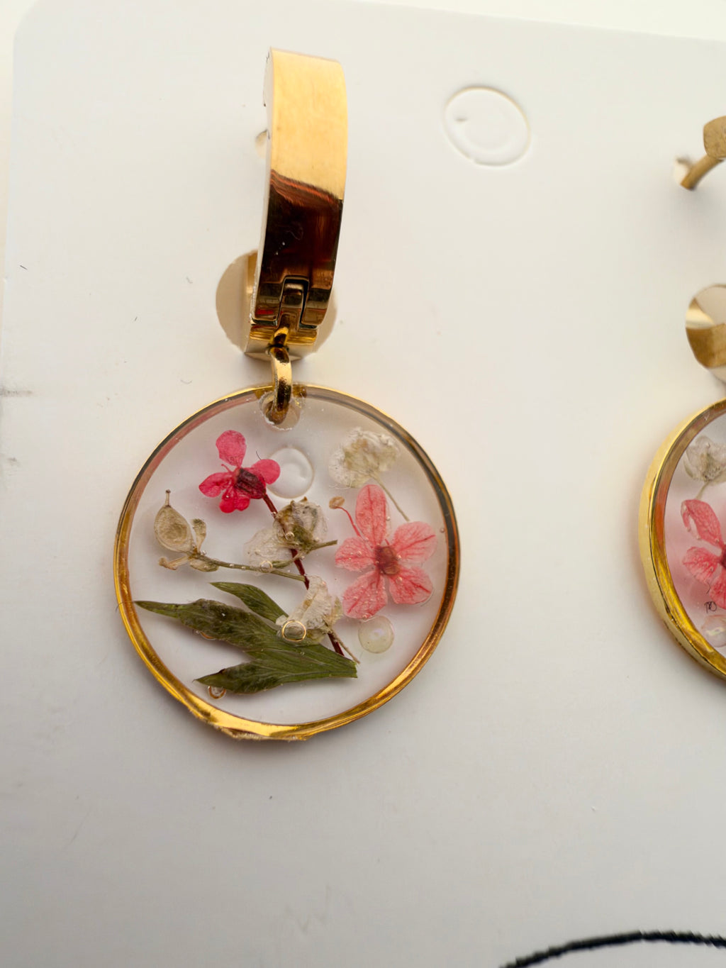 Floral autumn earrings