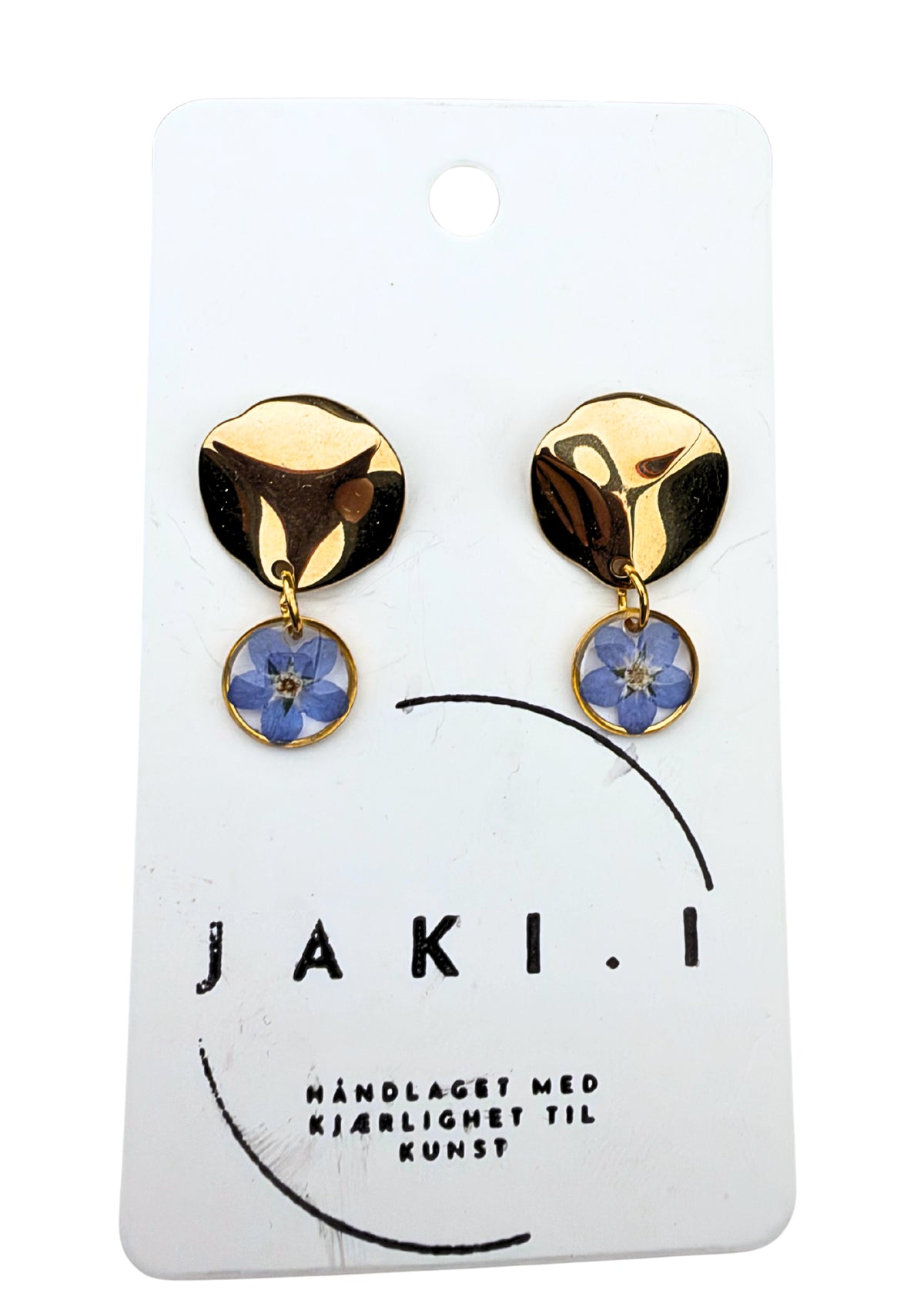 Forget-me-nots statement earrings