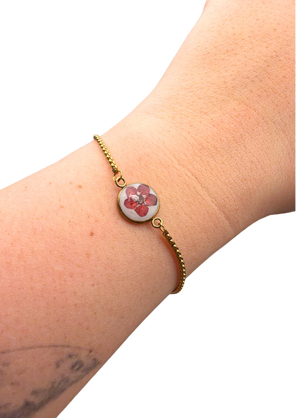 Armbånd: vinrødt