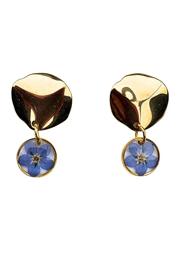 Forget-me-nots statement earrings
