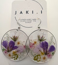 Floral statement earrings