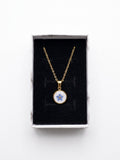 Necklace with forget-me-not