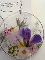 Floral statement earrings