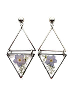 Geometrical forget-me-nots earrings