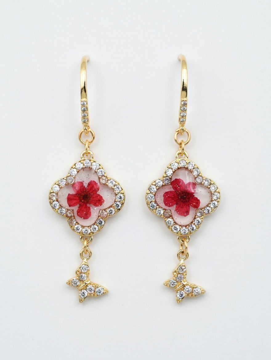 Handmade Floral Earrings