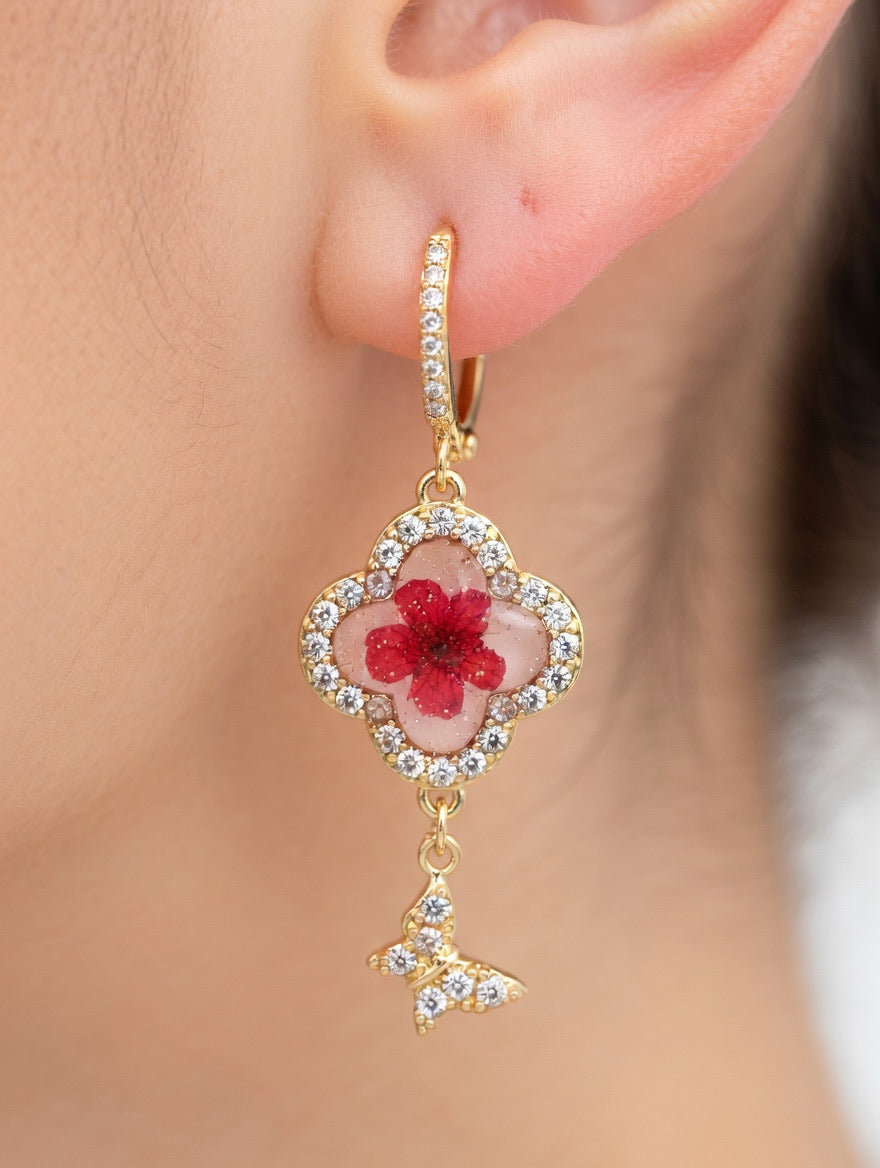 Handmade Floral Earrings