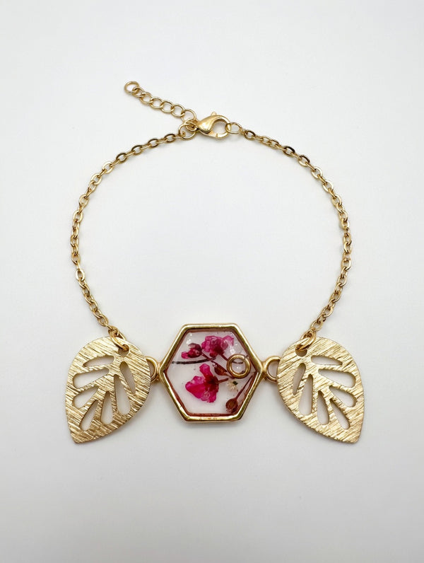 Håndlaget blomsterarmbånd