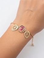 Håndlaget blomsterarmbånd