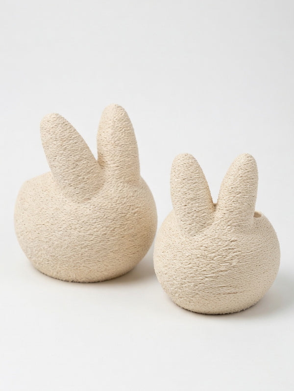 Egg/Candle Holder - Cozy Bunny