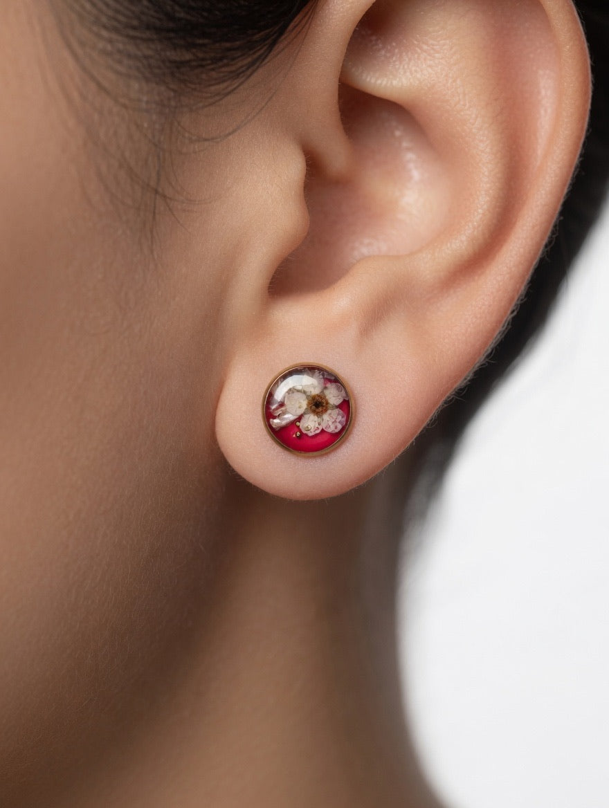 Cherry Blossom Stud Earrings