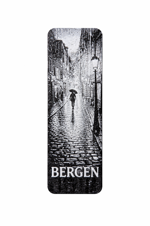 Bokmerke – Regnfull gate i Bergen