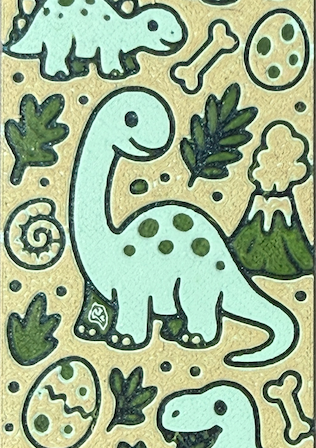 Bokmerke - Søte dinosaurer