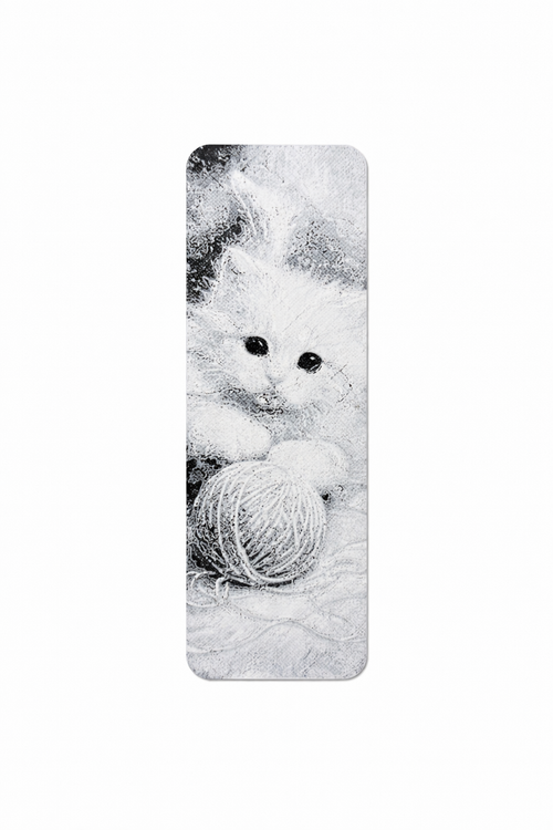 Bokmerke - Kattunge med garn