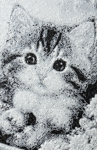 Bokmerke – Kise i en blomsterpotte