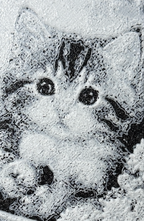Bokmerke – Kise i en blomsterpotte